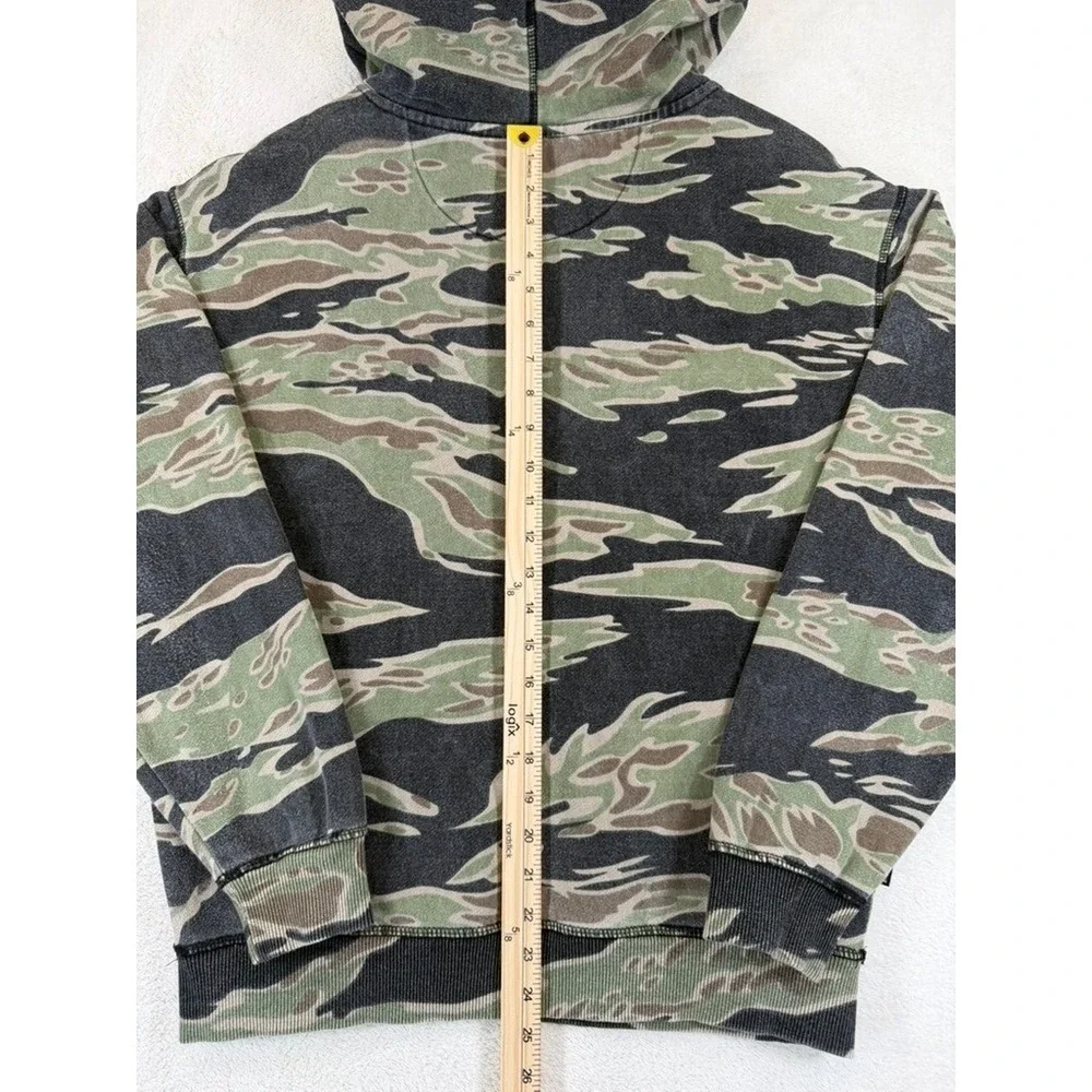 Primitive Skateboarding‎ Tiger Camo Hoodie Small Green Black Pullover Sweatshirt